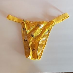 PINK deep gold panties size large
